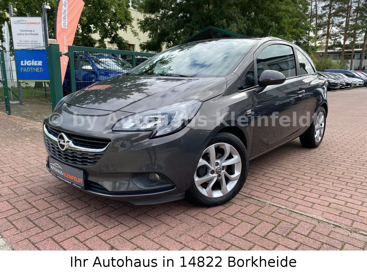 Opel Corsa E 1.4 Drive |AHK|SCHIEBEDACH|GRA|SHZ Grau - 1