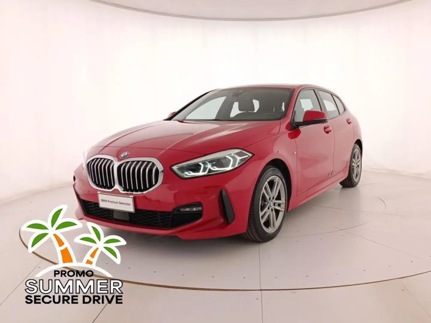BMW 118 d Msport auto Rosso - 1