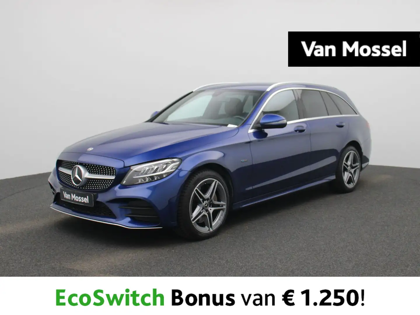 Mercedes-Benz C 300 eBreak AMG LINE + LEDER + PTS + CAMERA + 1y USED C Blau - 1