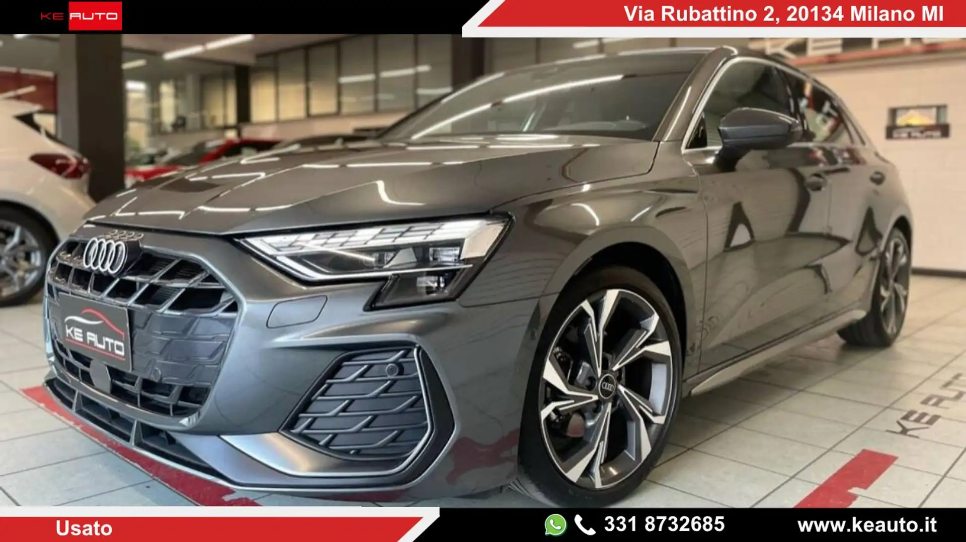 Audi A3 Sportback 35 2.0 tdi S line edition s-tronic Noir - 1