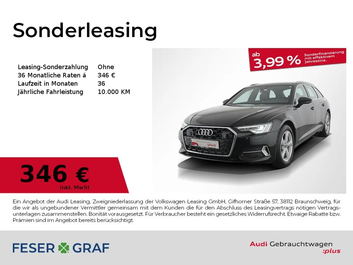 Audi A6 Avant advanced 45 TFSI S tronic V-Cockpit 18" Schwarz - 1