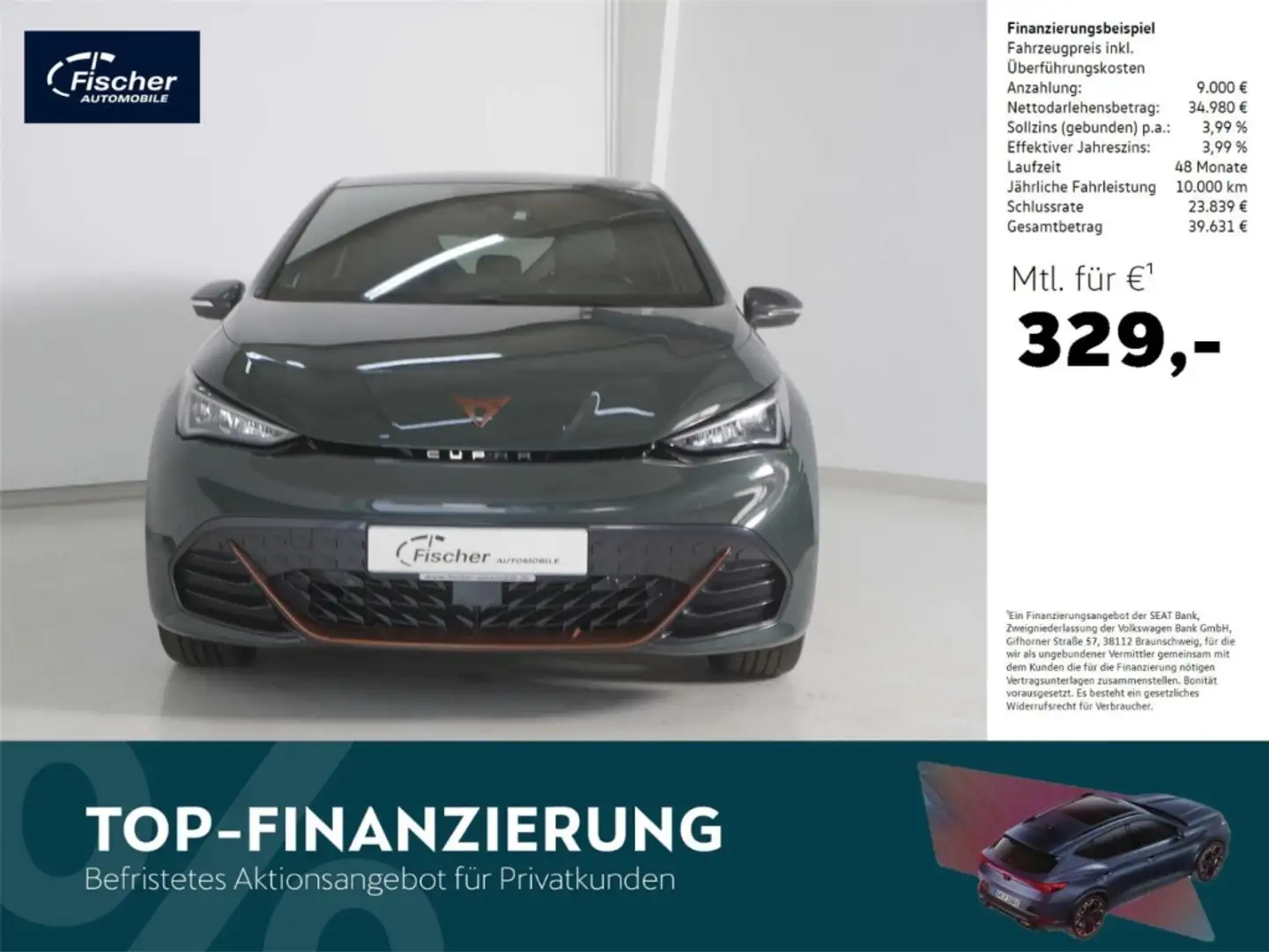 CUPRA Born VZ 79kWh AR-HUD/P-Dach/Wärmepumpe/360°/20'' Grün - 1