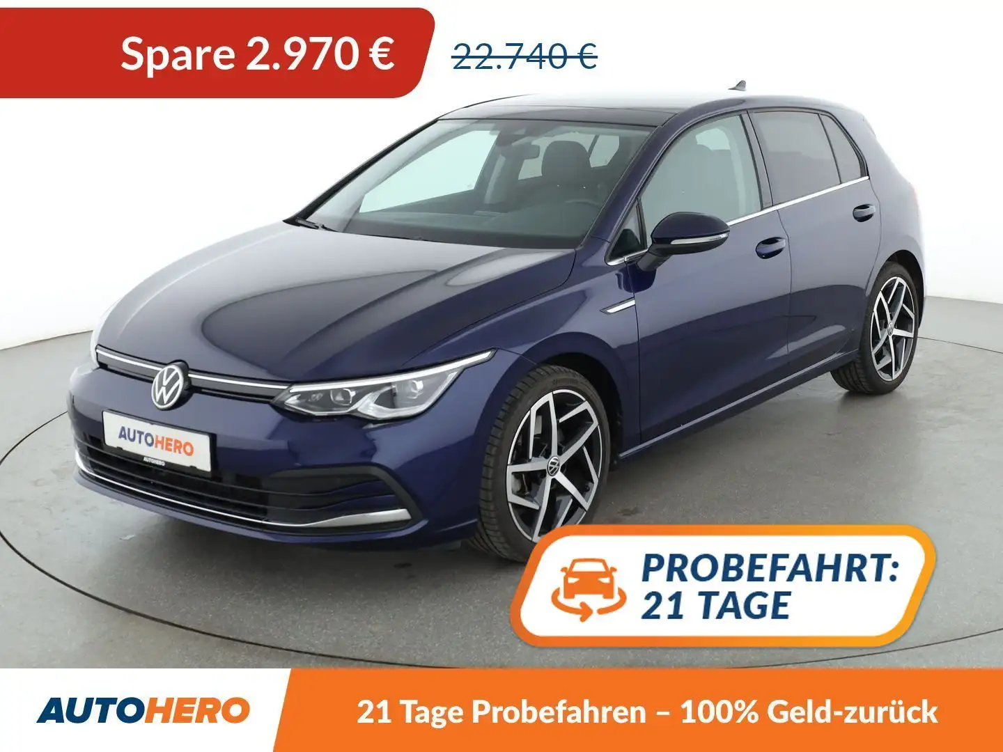 Volkswagen Golf 1.5 TSI ACT Style*NAVI*LED*PDC*SHZ*ACC*KLIMA* Azul - 1