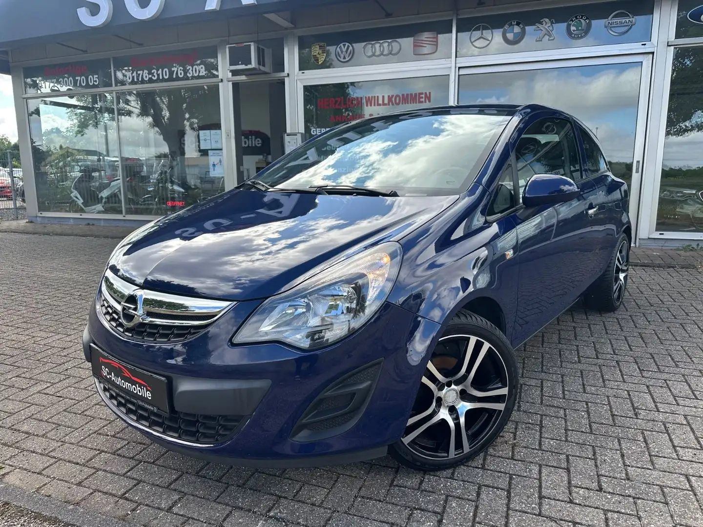 Opel Corsa D Selection*TÜV-NEU*ALU*ALLWETTER*EURO5 Bleu - 1
