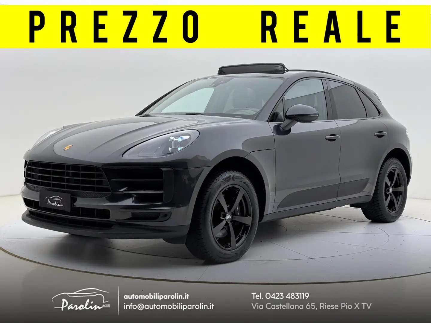 Porsche Macan 2.0 245cv pdk Tetto-Black pack-tagliandi Porsche Grijs - 1