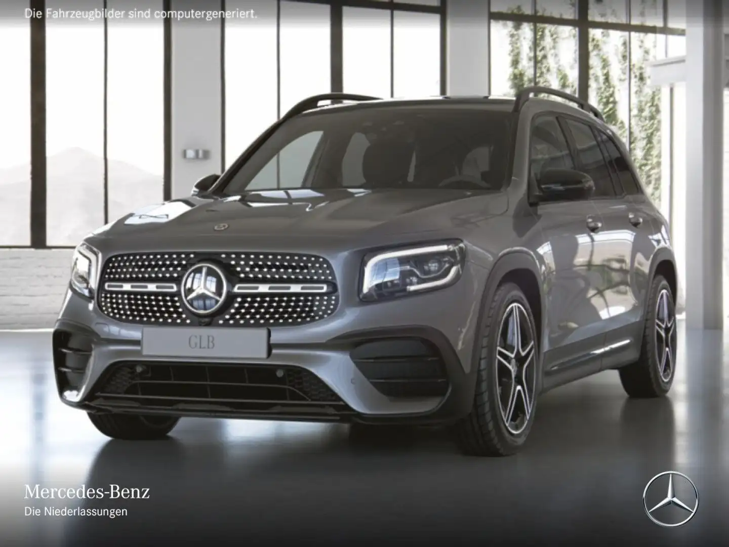 Mercedes-Benz GLB 250 4M AMG+NIGHT+PANO+AHK+MULTIBEAM+KAMERA+19" Grau - 2