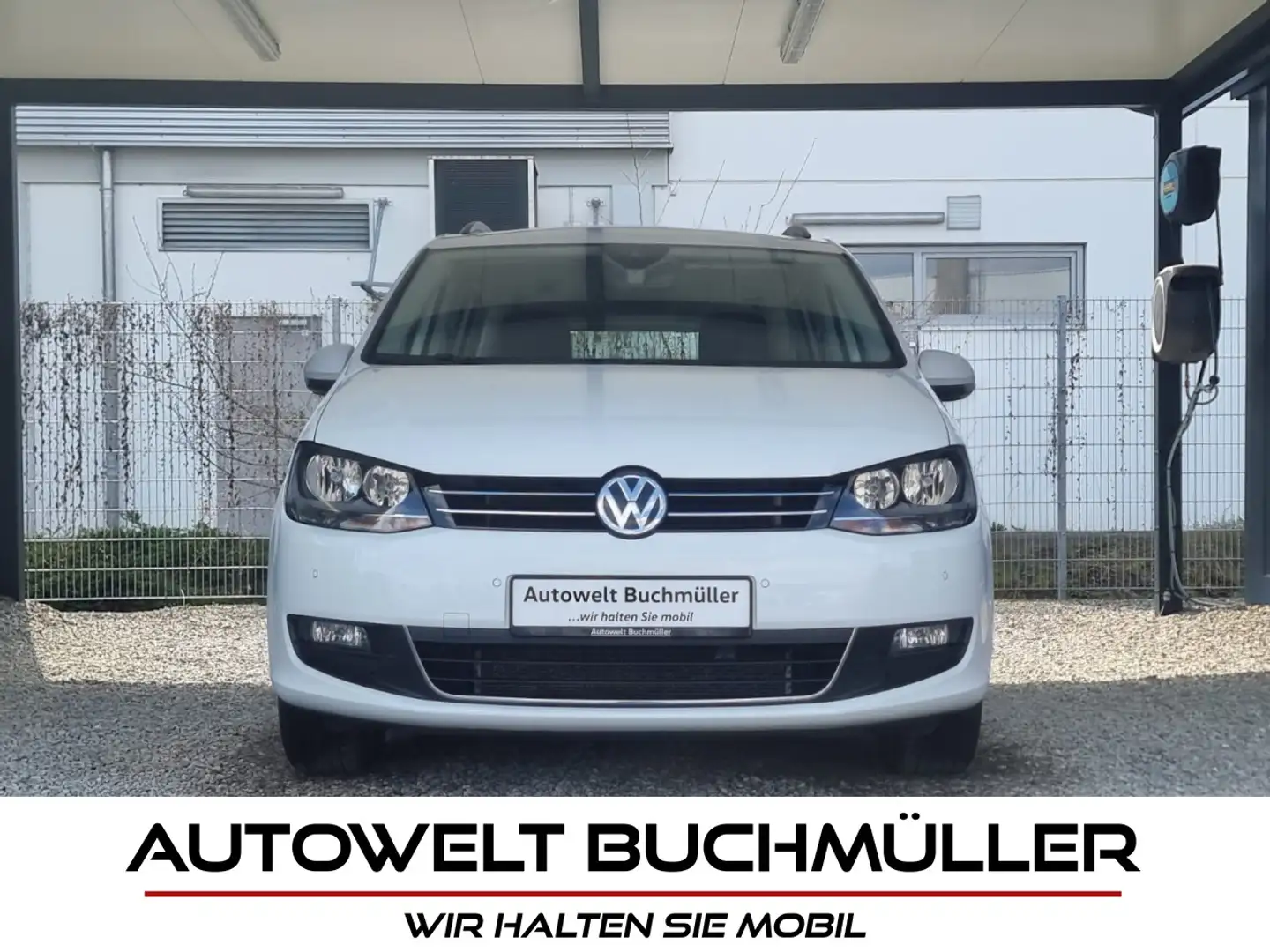 Volkswagen Sharan 1.4 TSI DSG,7-SITZER,SHZ,NAVI,LANE,AHK Klima Navi Weiß - 1