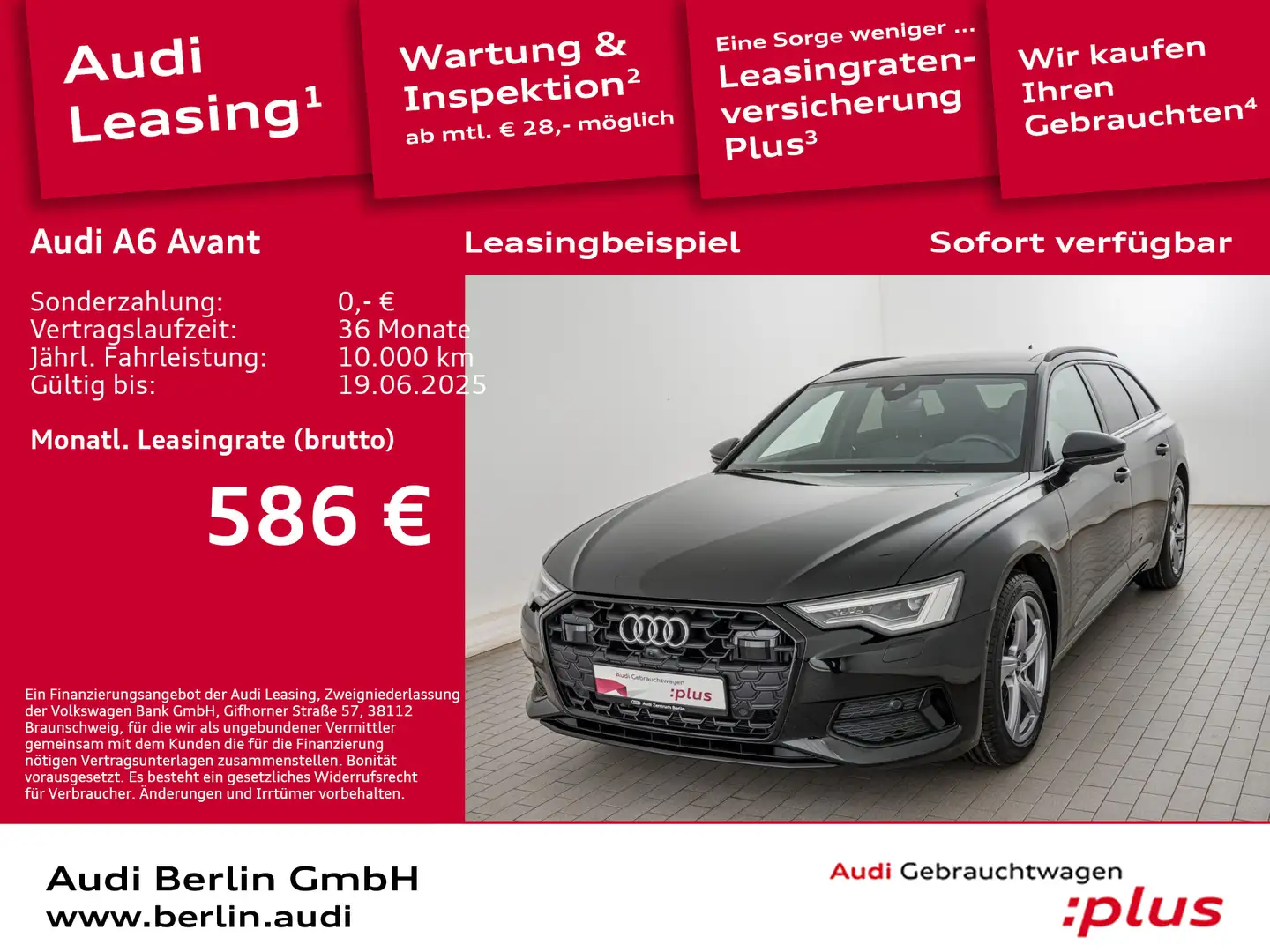 Audi A6 Sport advanced 35 TDI S tr. PDC AHK HUD Schwarz - 1