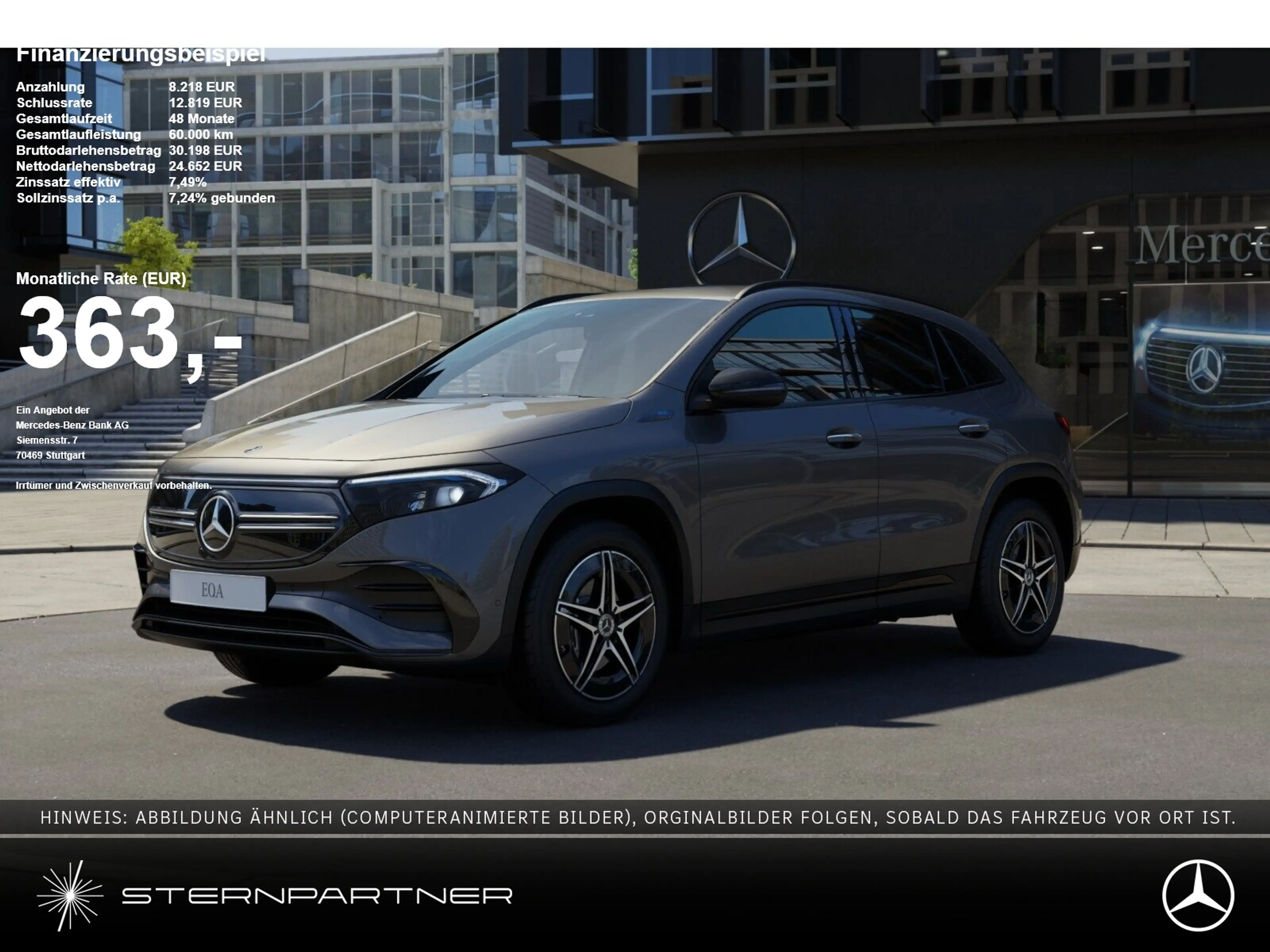 Mercedes-Benz EQA 250 AMG+MBUX+LED+NIGHT-PAKET+AMBIENTE+AHK