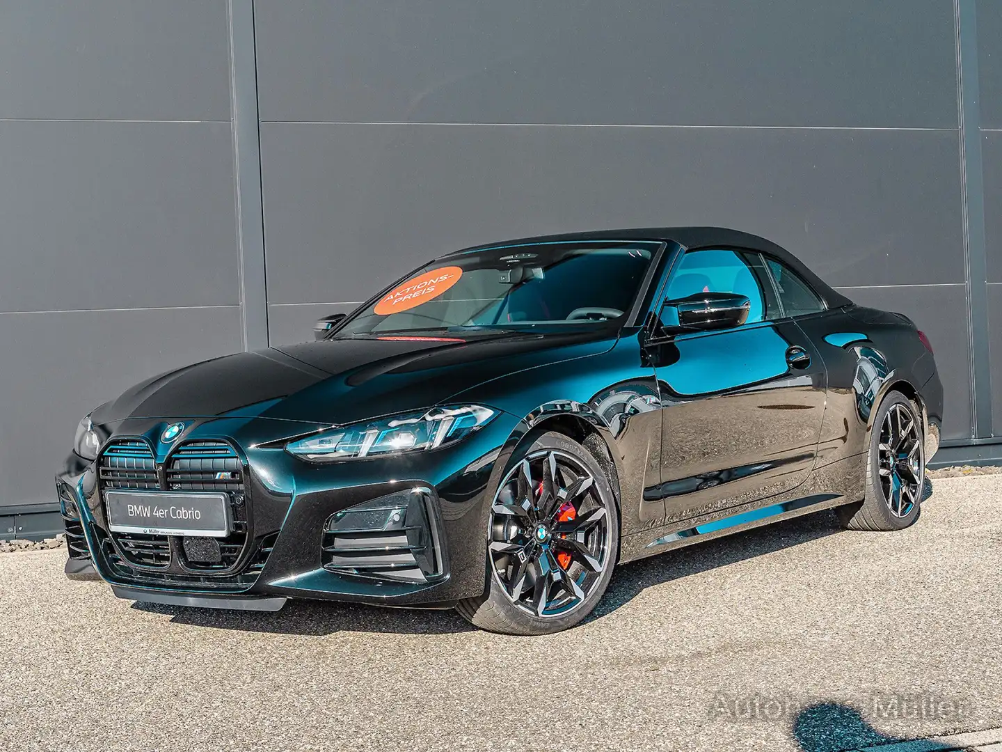 BMW 440 Mi Cabrio 21.350 Euro Ersparnis HELLO SUMMER Schwarz - 2