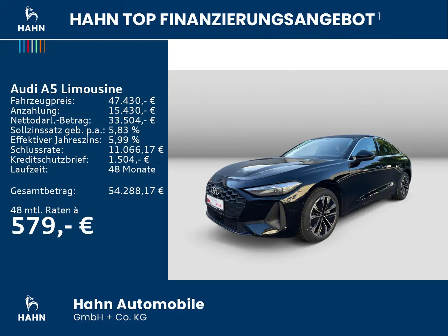Audi A5 2.0 TFSI S-tronic quattro Navi LED Schwarz - 2