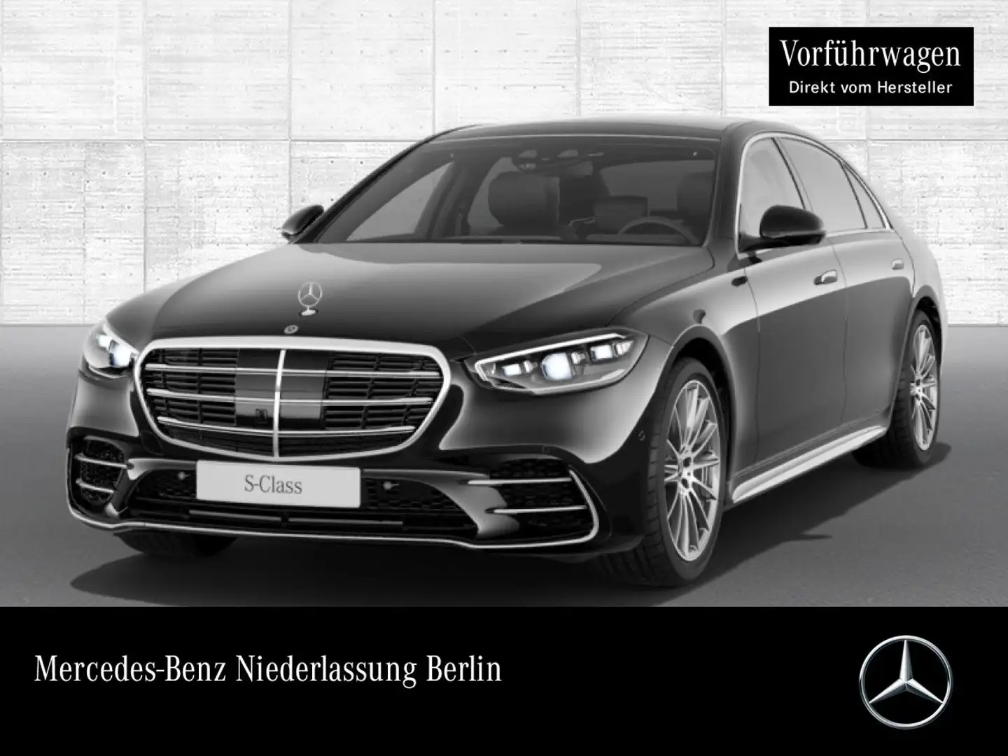 Mercedes-Benz S 450 d L 4M AMG+PANO+MULTIBEAM+BURMESTER3D+STHZG Schwarz - 1