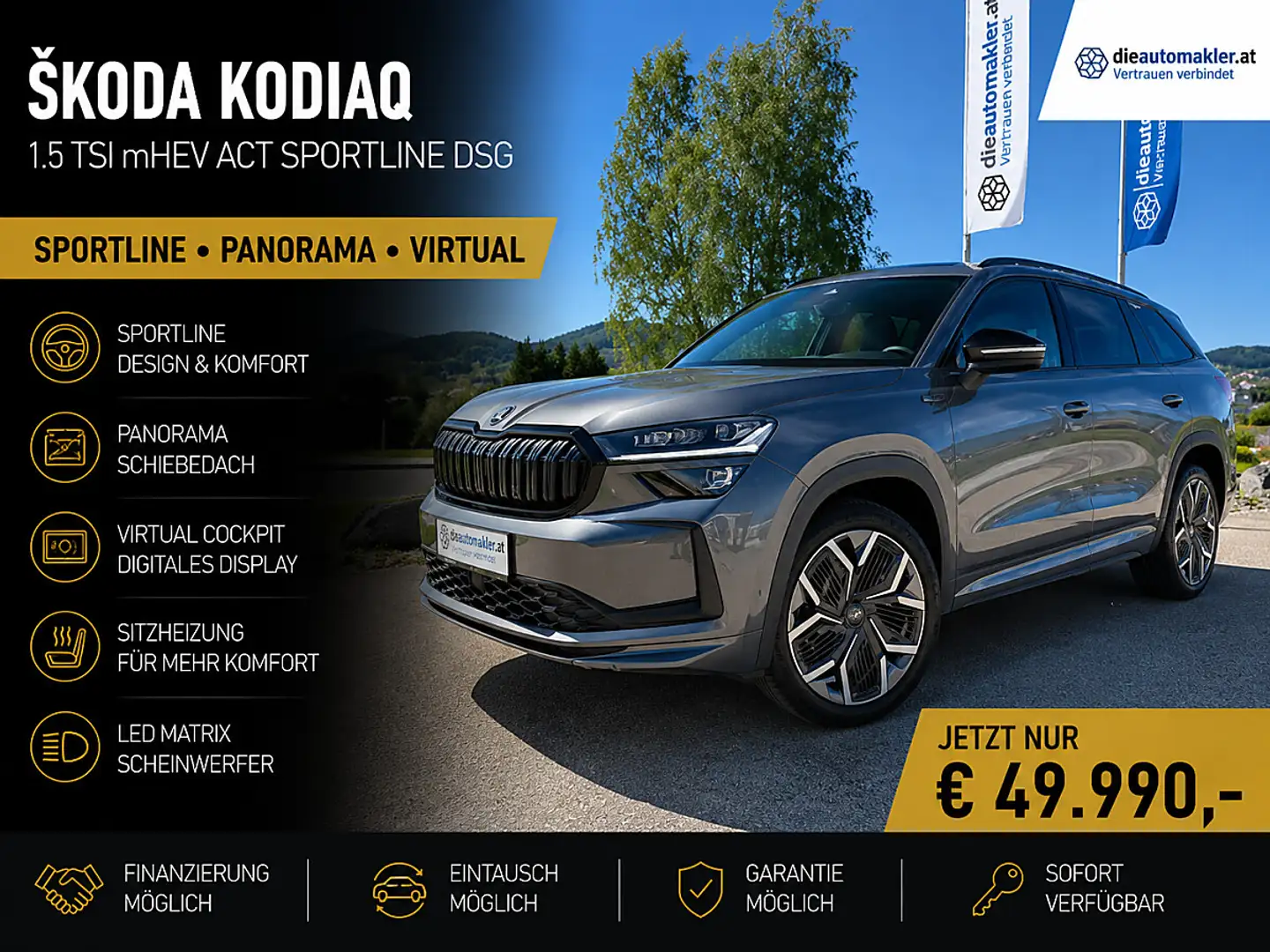 Skoda Kodiaq Sportline TSI DSG | Panorama | Virtual Grau - 1