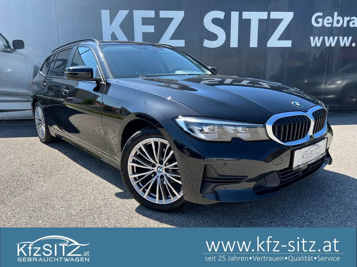 BMW 318 3er-Reihe Diesel Touring Aut.| ACC Schwarz - 1