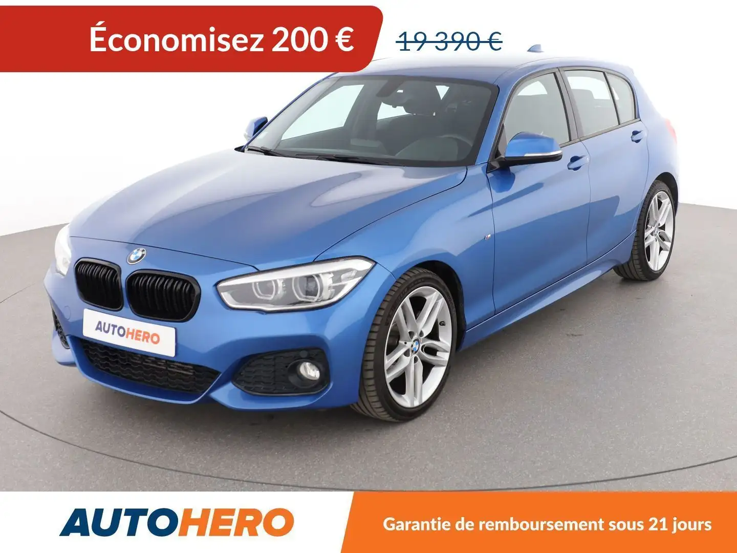 BMW 120 120d M Sport Bleu - 1