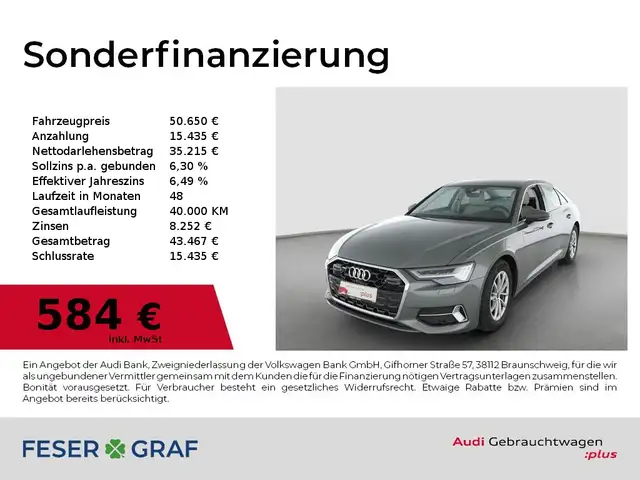 2025 Audi A6 in Grey for sale