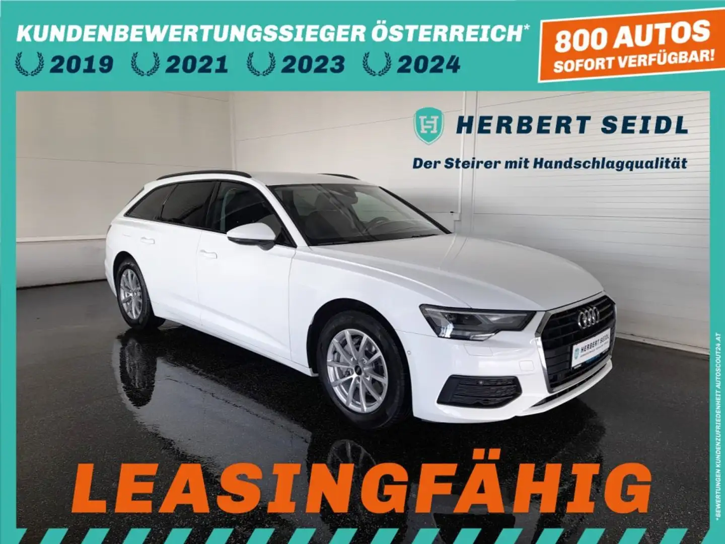 Audi A6 Avant 40 TDI S-tr *VOLL LED + FLA / NAVI / E-SITZE + MEM. / SPURHALTEASS. / TEMPOMAT / SHZG* Weiß - 1