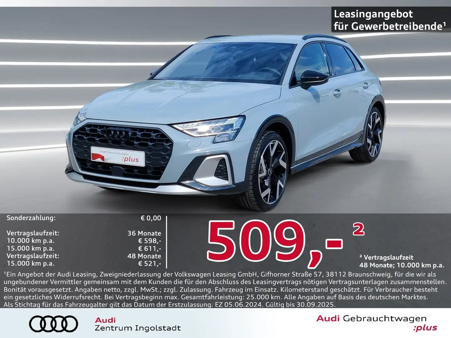 Audi A3 allstreet 35 TDI MATRIX NAVI ACC SONOS HuD 19" Grau - 1
