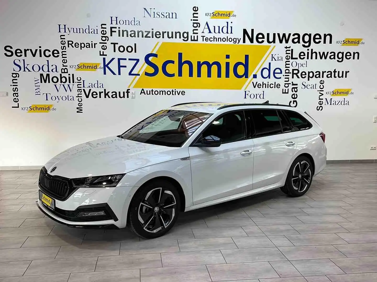 Skoda Octavia Combi 1.5 TSI ACT e-TEC Sportline*NAVI* Weiß - 1