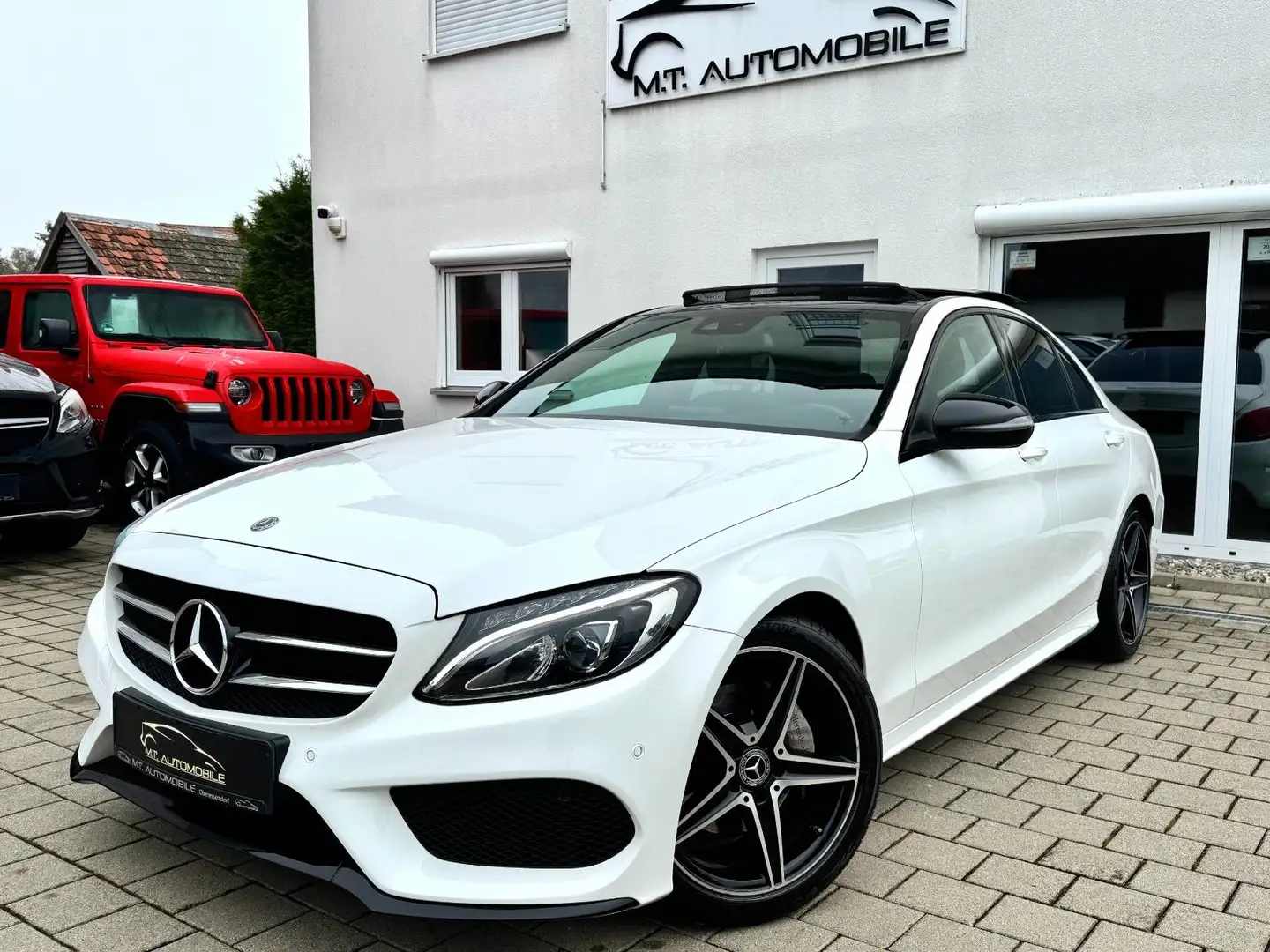 Mercedes-Benz C 200 *AMG*NIGHT-P*LED*AHK*PANO*TEMP*KAMERA*SHZ* Blanc - 1