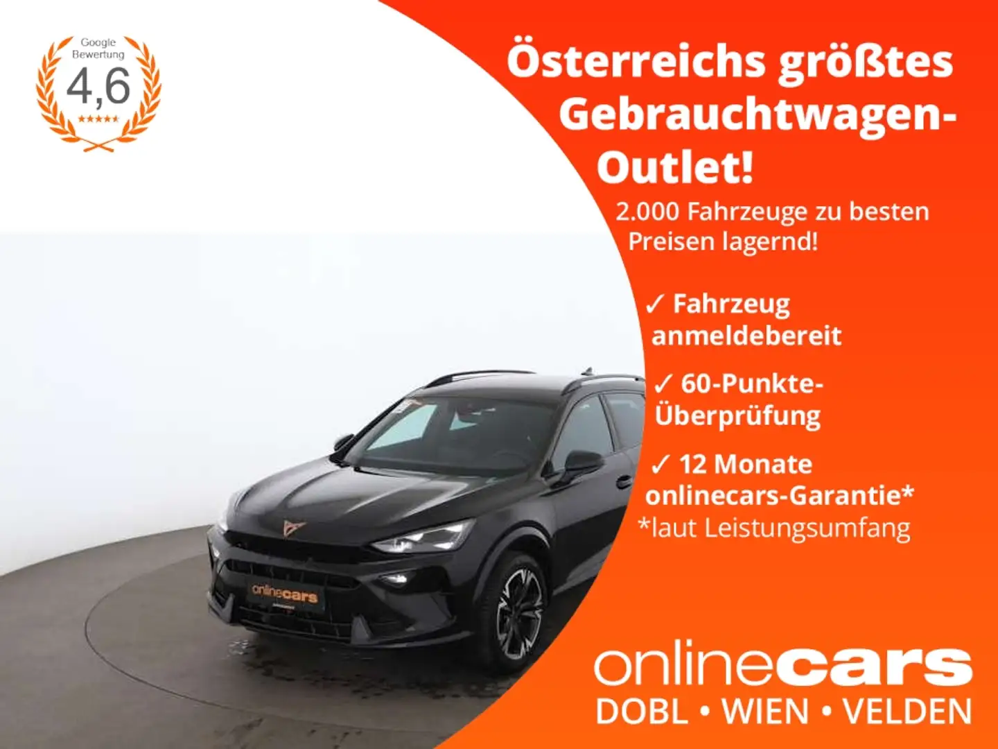 CUPRA Formentor 1.5 eTSI Aut LED RADAR NAVI LEDER R-CAM Schwarz - 1