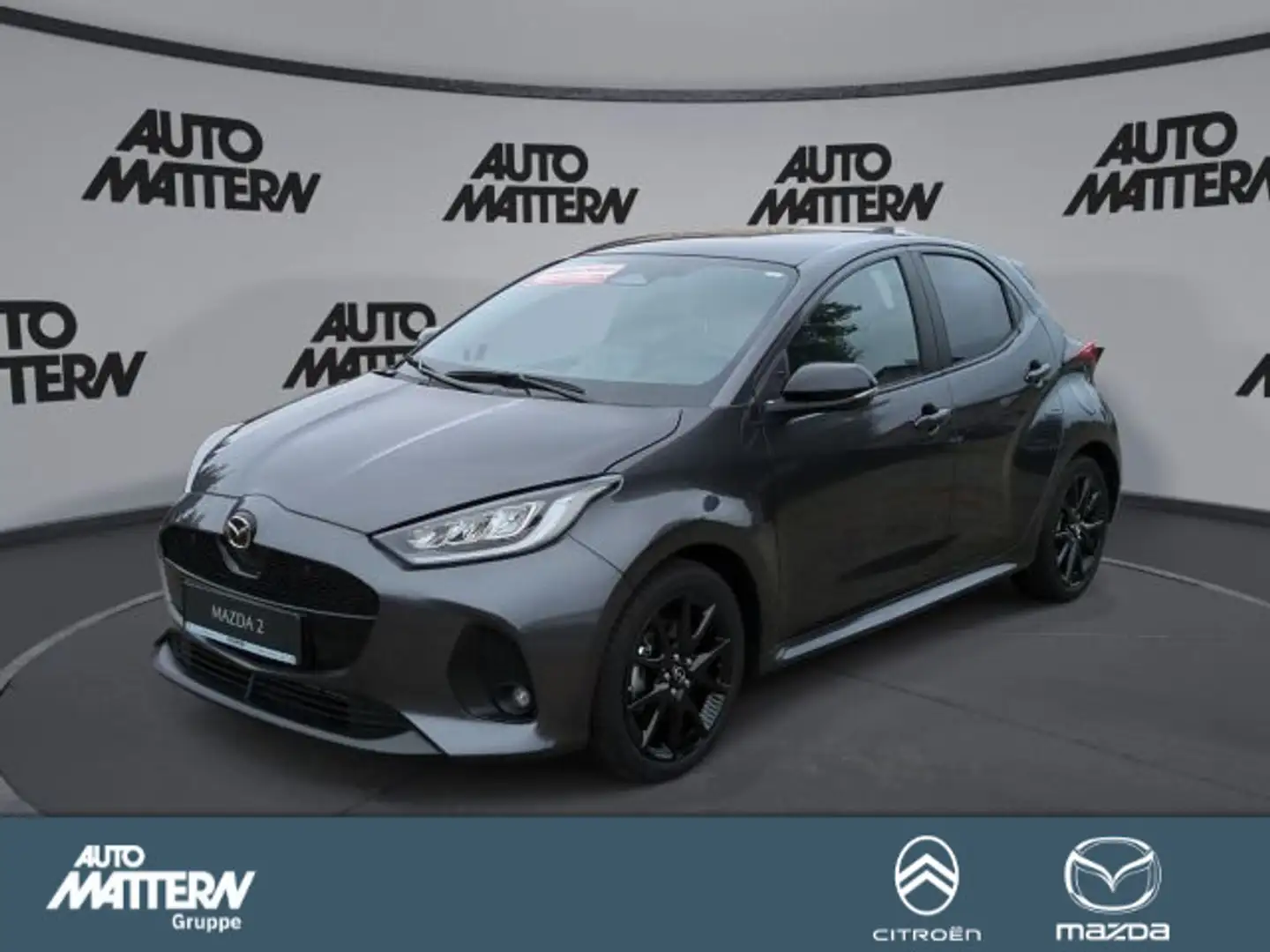Mazda 2 Hybrid AC|NAVI|CarPlay|LED|PDC|SHZ|Leder Grau - 1