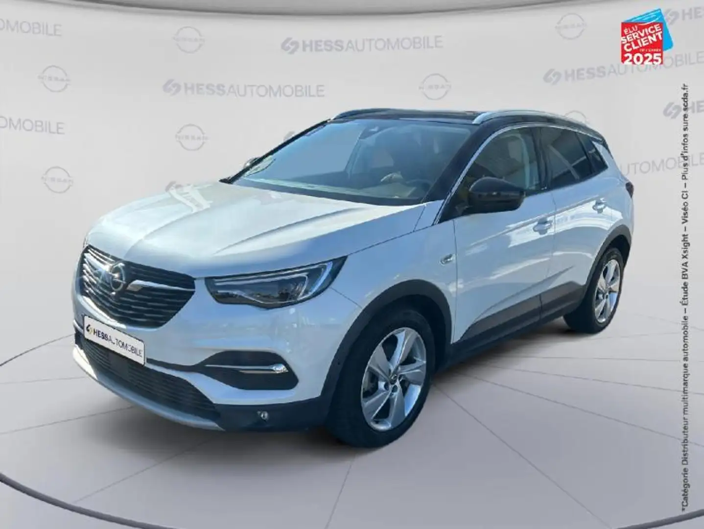 Opel Grandland X 2.0 D 177ch Ultimate BVA8 Blanc - 1