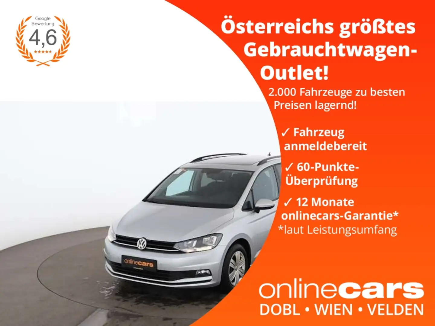 Volkswagen Touran 1.5 TSI Trend 7-SITZER SKY AHK RADAR PDC Ezüst - 1