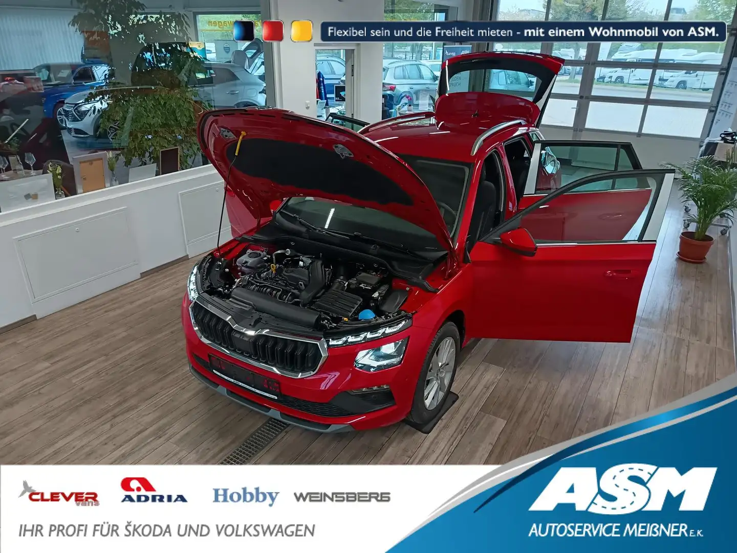 Skoda Kamiq Selection 1,5 TSI DSG*AHK*LED*5J.GARANTIE* Rouge - 1
