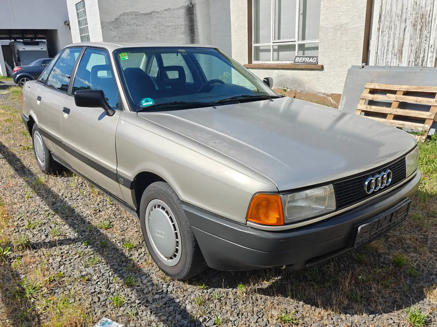 Audi 80 1.8S Oldtimer H-ZULASSUNG SCHIEBEDACH SERVO BT Grau - 1