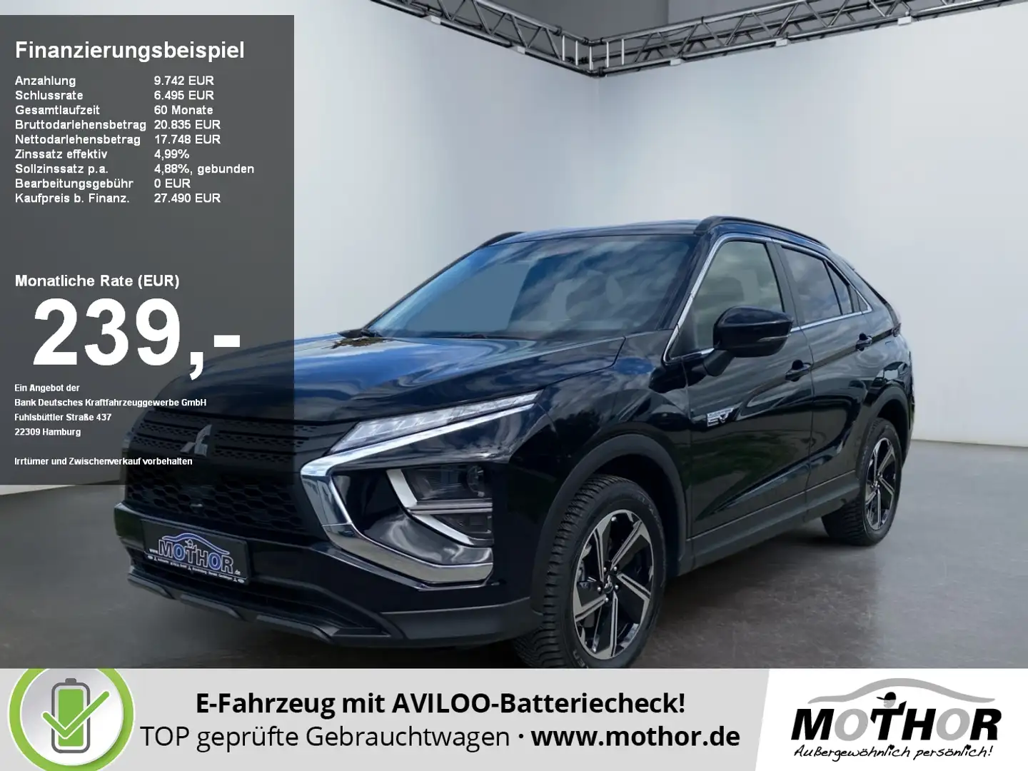 Mitsubishi Eclipse Cross Basis PHEV 2.4 TEMP SHZ KAM USB Schwarz - 1