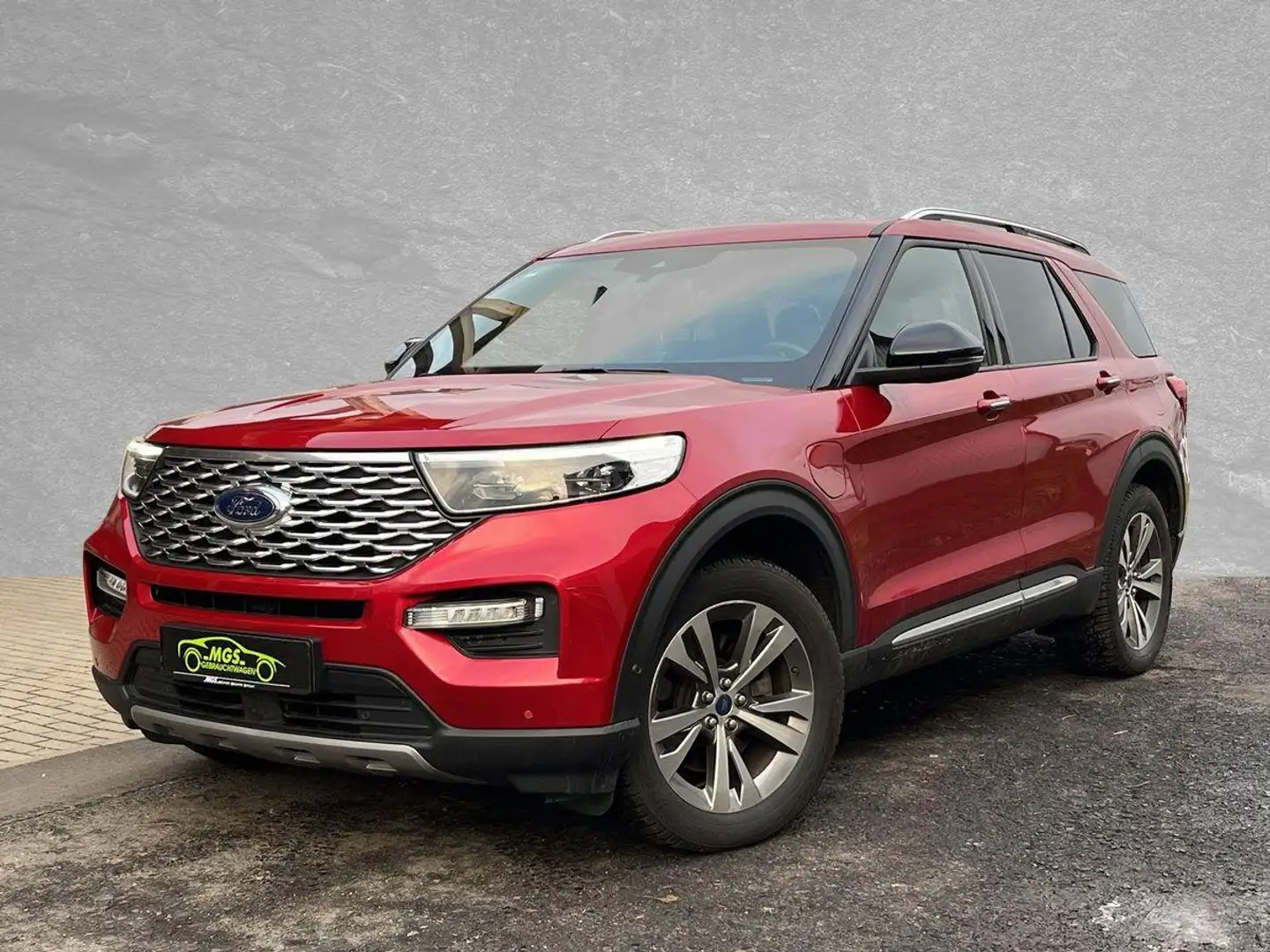 Ford Explorer Platinum Plug-in-Hybrid 4x4 DAB #BT Piros - 2