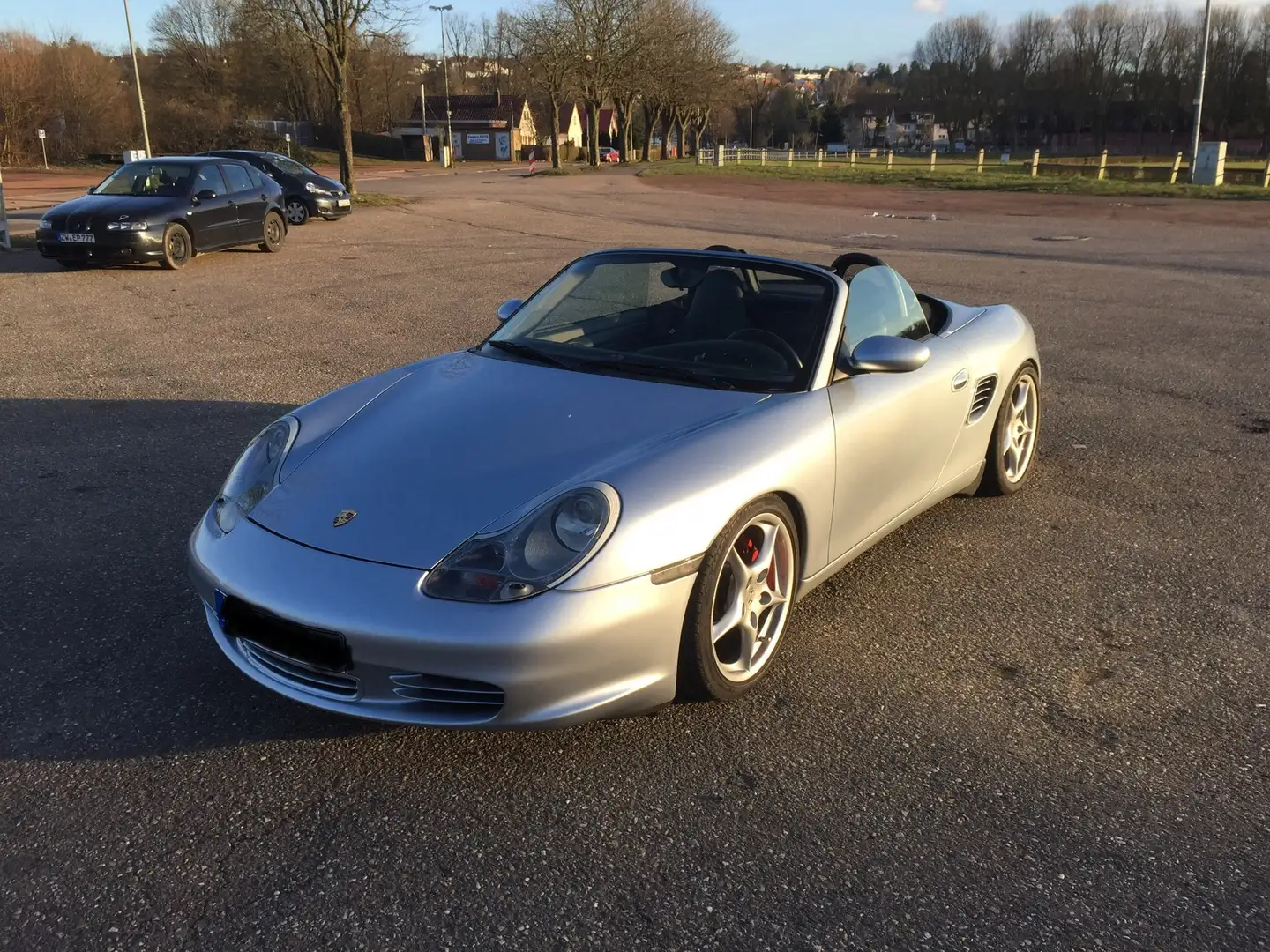 Porsche Boxster S, Carrera 18 Zoll Felgen, KW-Gewindefahrwerk Ezüst - 1