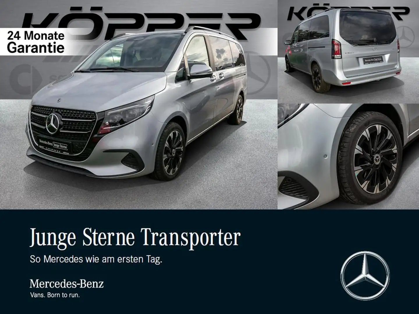 Mercedes-Benz V 300 d 4M STYLE L AHK 6-Sitz. Distronic Kamera Silber - 1