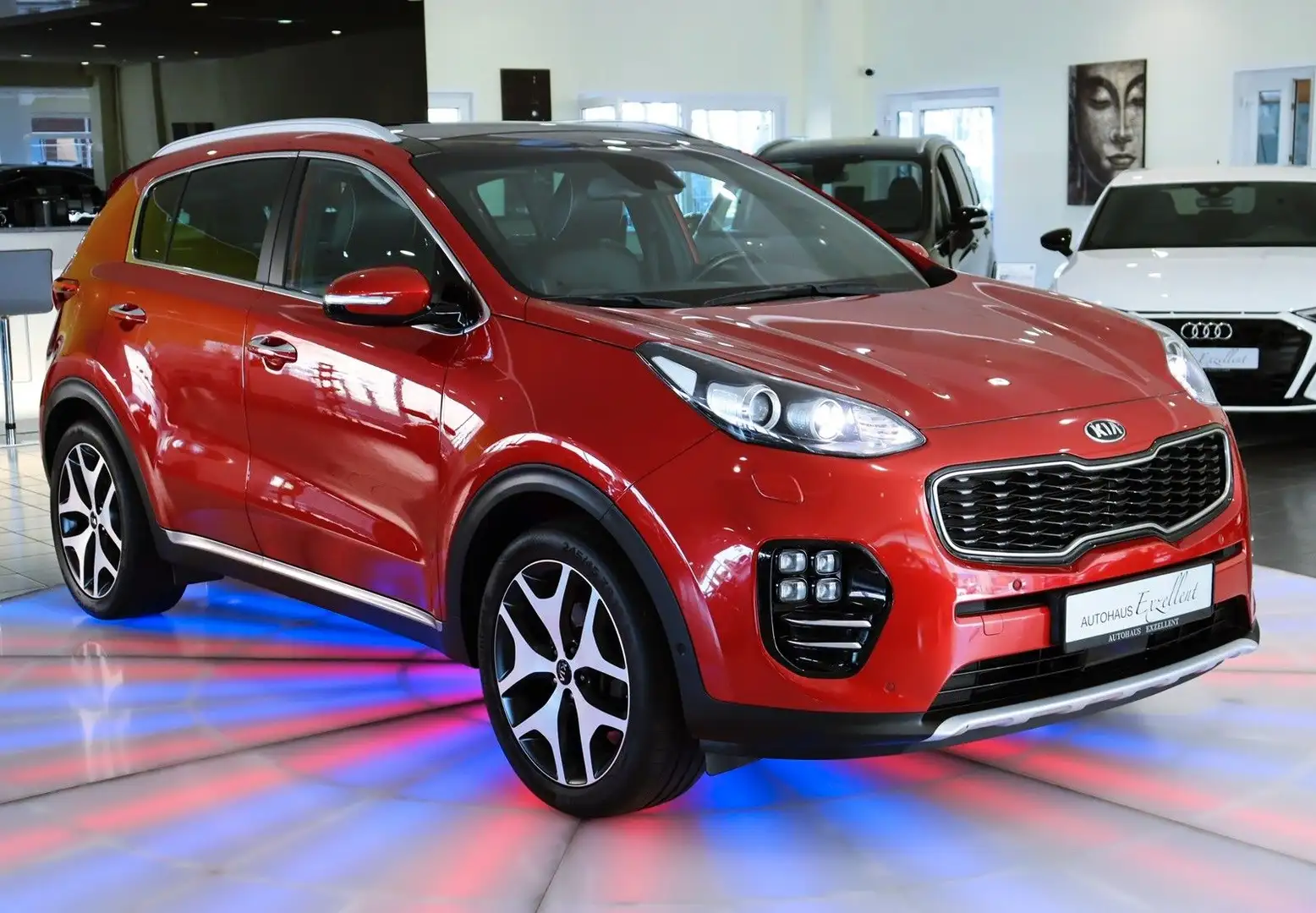Kia Sportage GT-Line 4WD Automatik*LEDER*NAV I*LED* Rot - 2