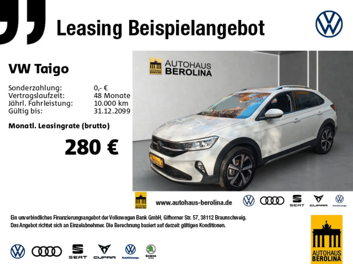 Volkswagen Taigo 1.5 TSI Style DSG *IQ-MATRIX*ACC*R-CAM* Grau - 1