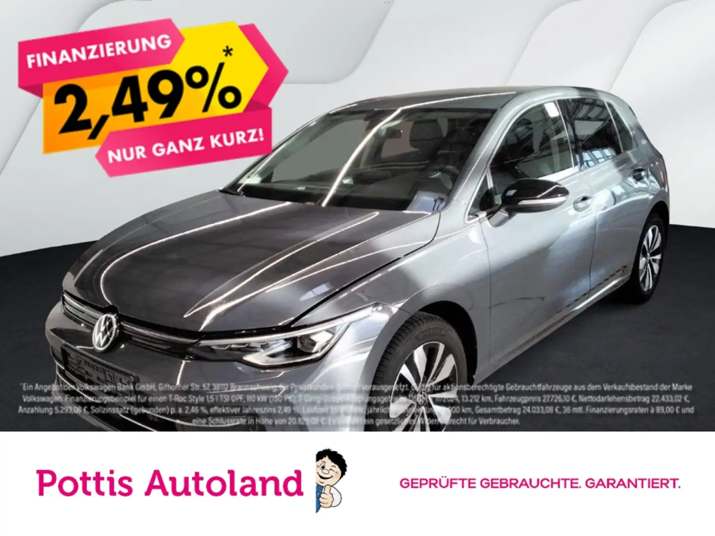 Volkswagen Golf 1.5 TSI GOAL NAVI AHK LED PDC ACC Grau - 1