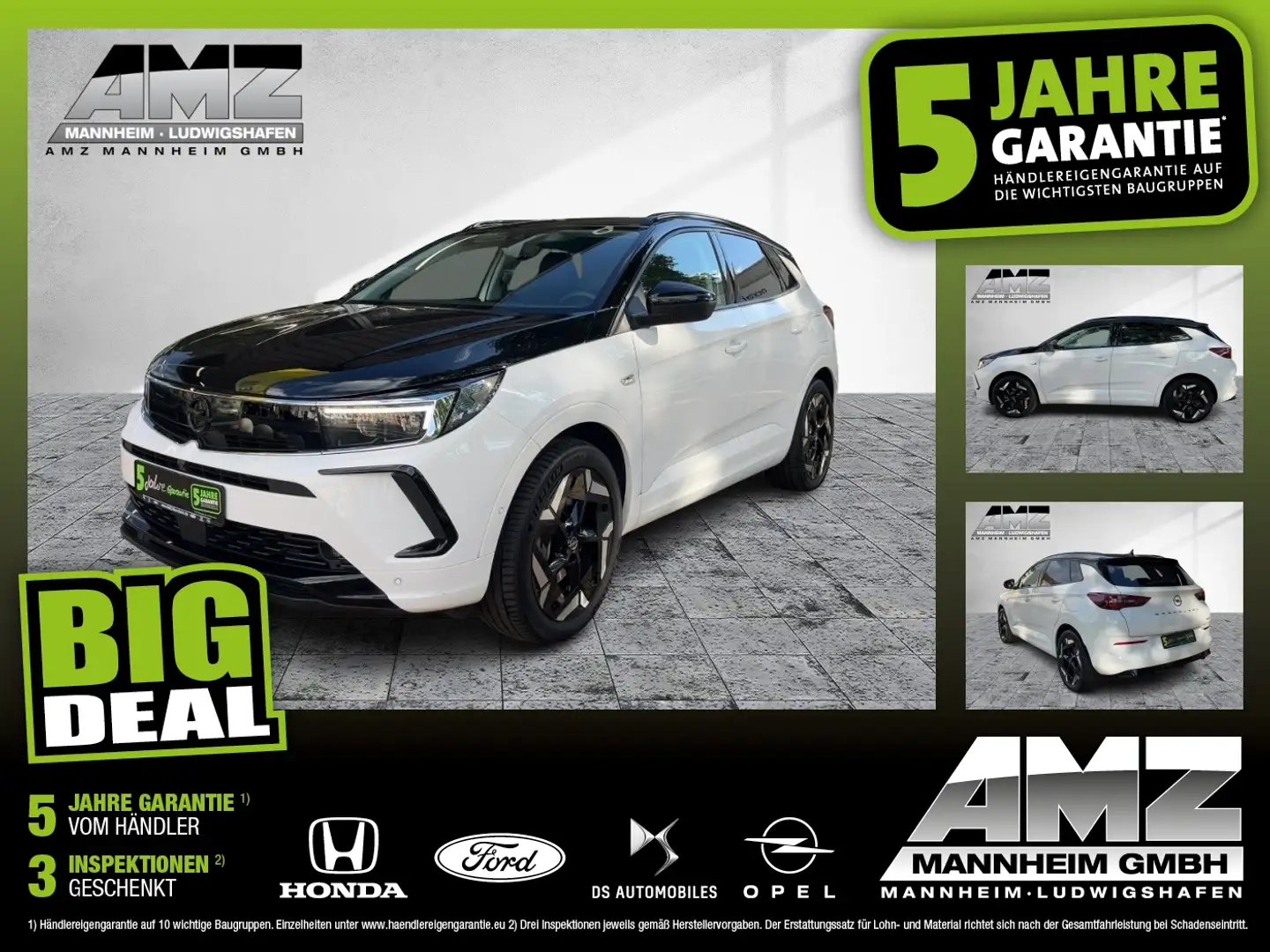 Opel Grandland 1.6 Turbo GSe 4x4 LED+Navi+Sitzheizung Blanc - 1