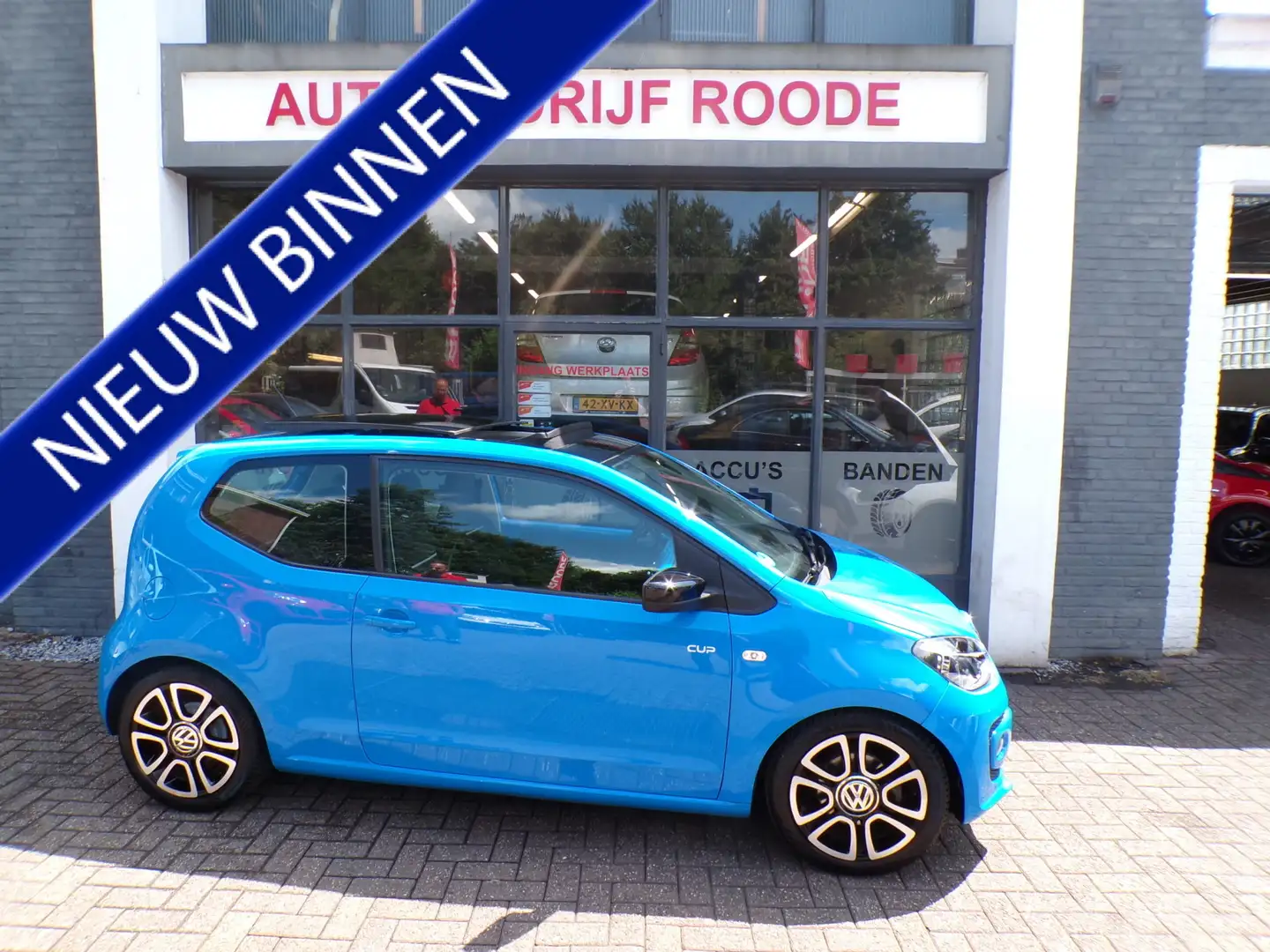 Volkswagen up! 1.0 Cup ! Automaat Special Edition TOP STAAT, VOL Blauw - 1
