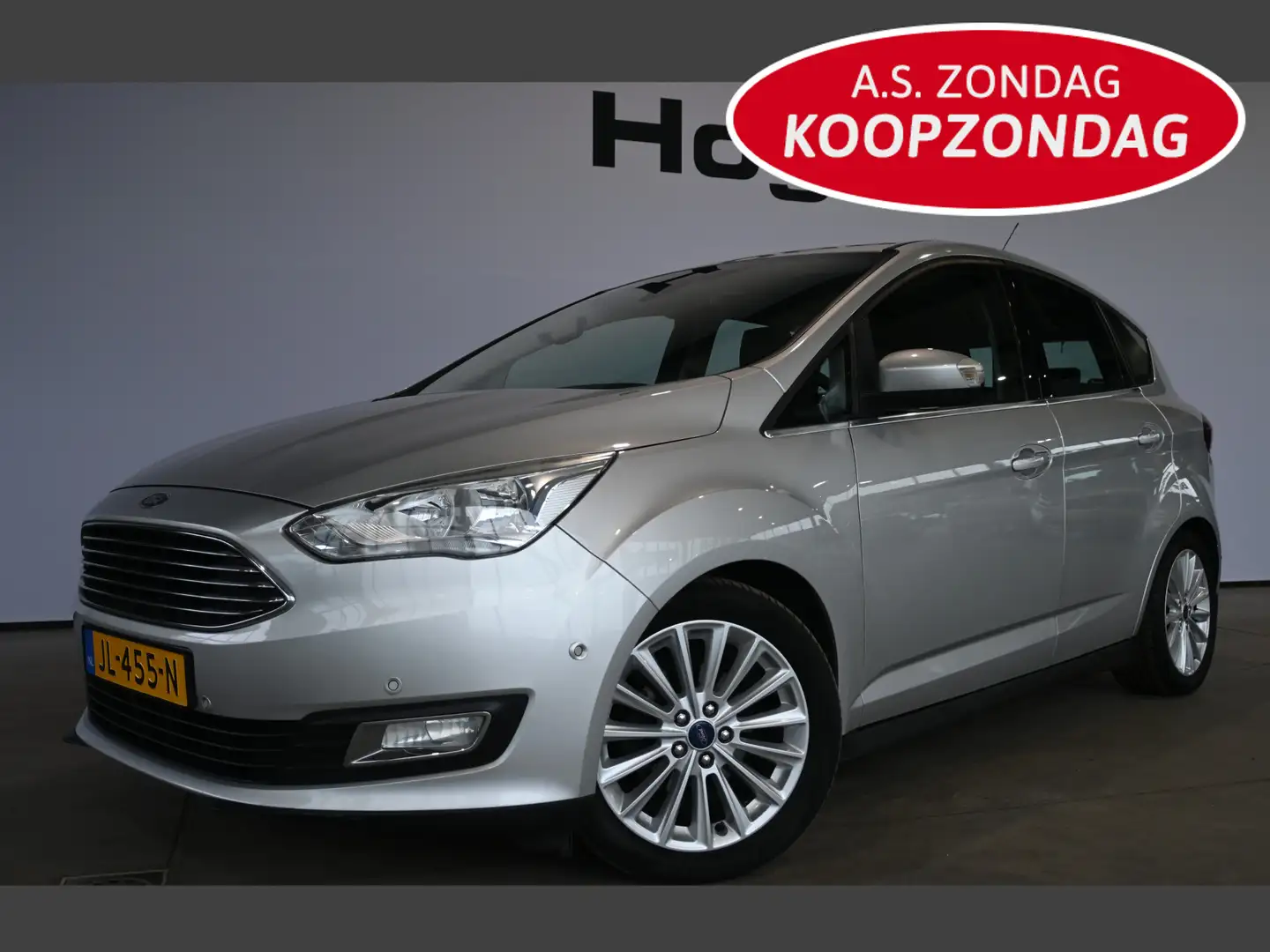 Ford C-Max 1.0 Titanium Clima Cruise control Navigatie Rijkla Gris - 1
