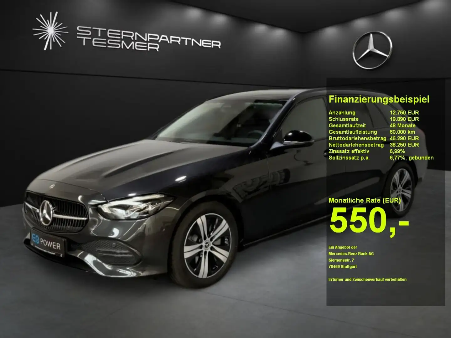 Mercedes-Benz C 180 T-Modell Avantgarde, Night-P, Kamera, AHK Gris - 1