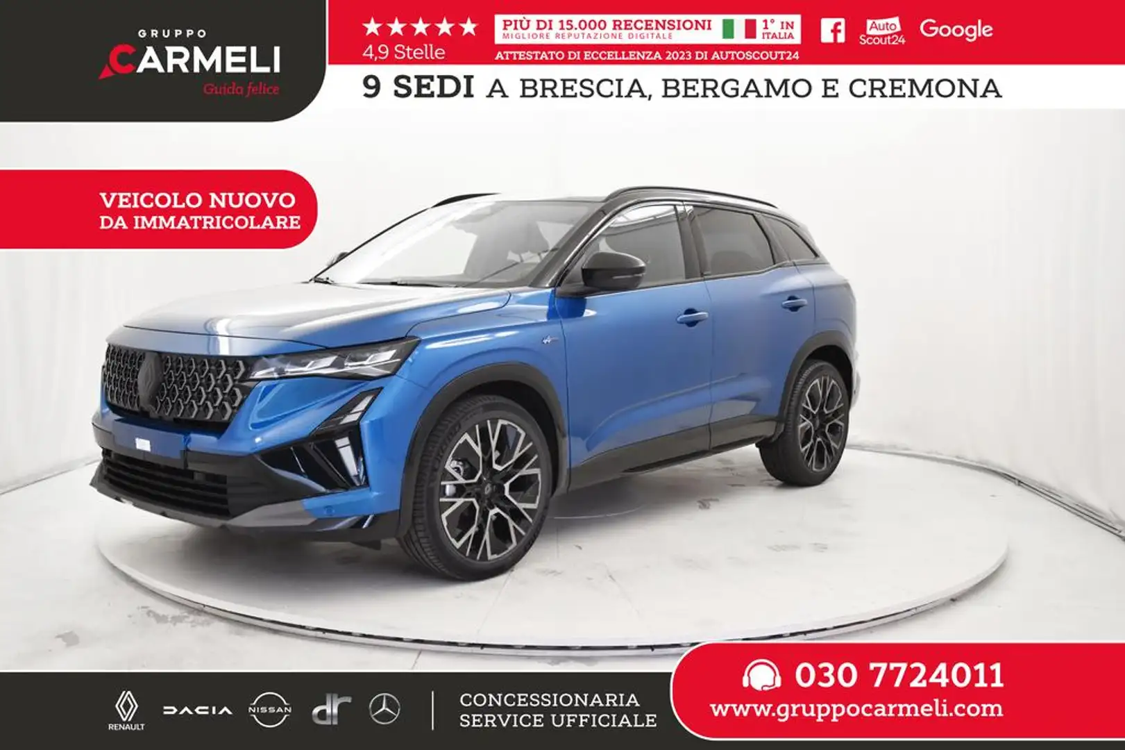 Renault Austral 1.2 Full Hybrid E-Tech Esprit Alpine 200cv Auto Blu/Azzurro - 1