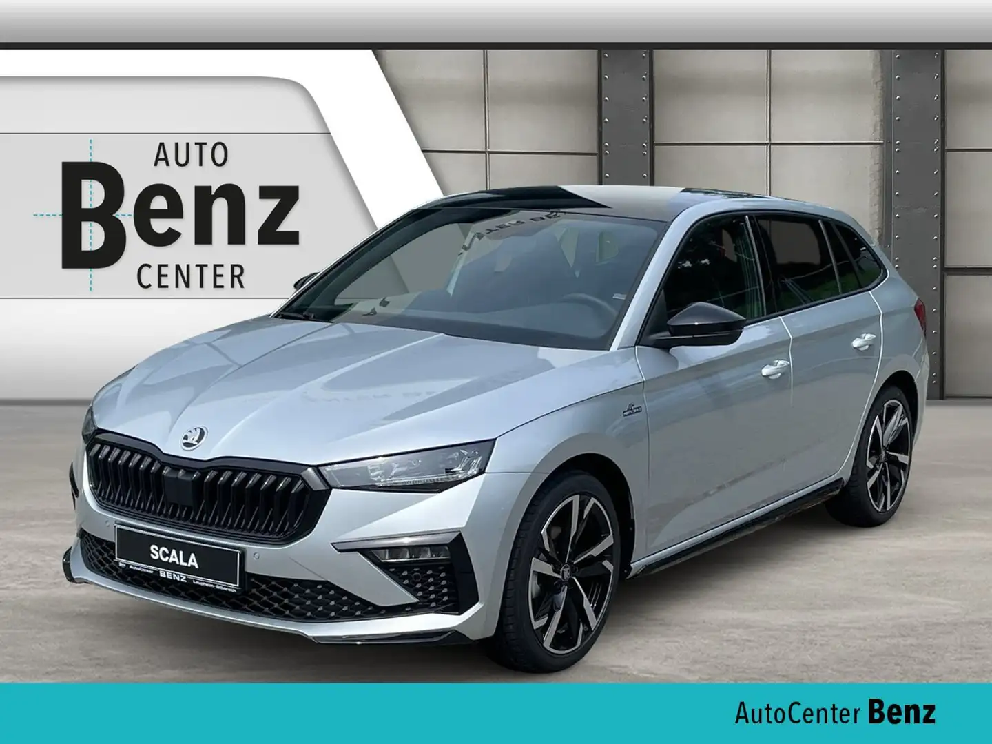 Skoda Scala 1.0 TSI DSG MONTE CARLO *AHK*NAVI*PANO* Klima Argento - 1