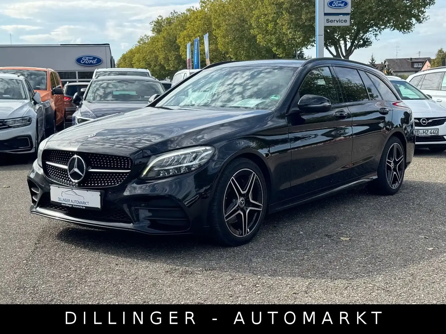 Mercedes-Benz C 220 d 9GTro 2x AMG Line LED 194ps AHK Distronic Noir - 1