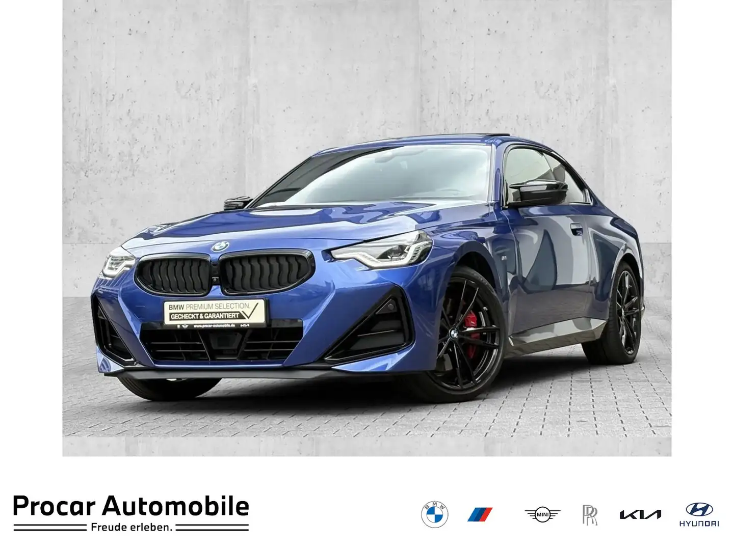 BMW 240 M240i xDrive AdapLED DA PA+ HuD H/K Glasd. 19" Niebieski - 1