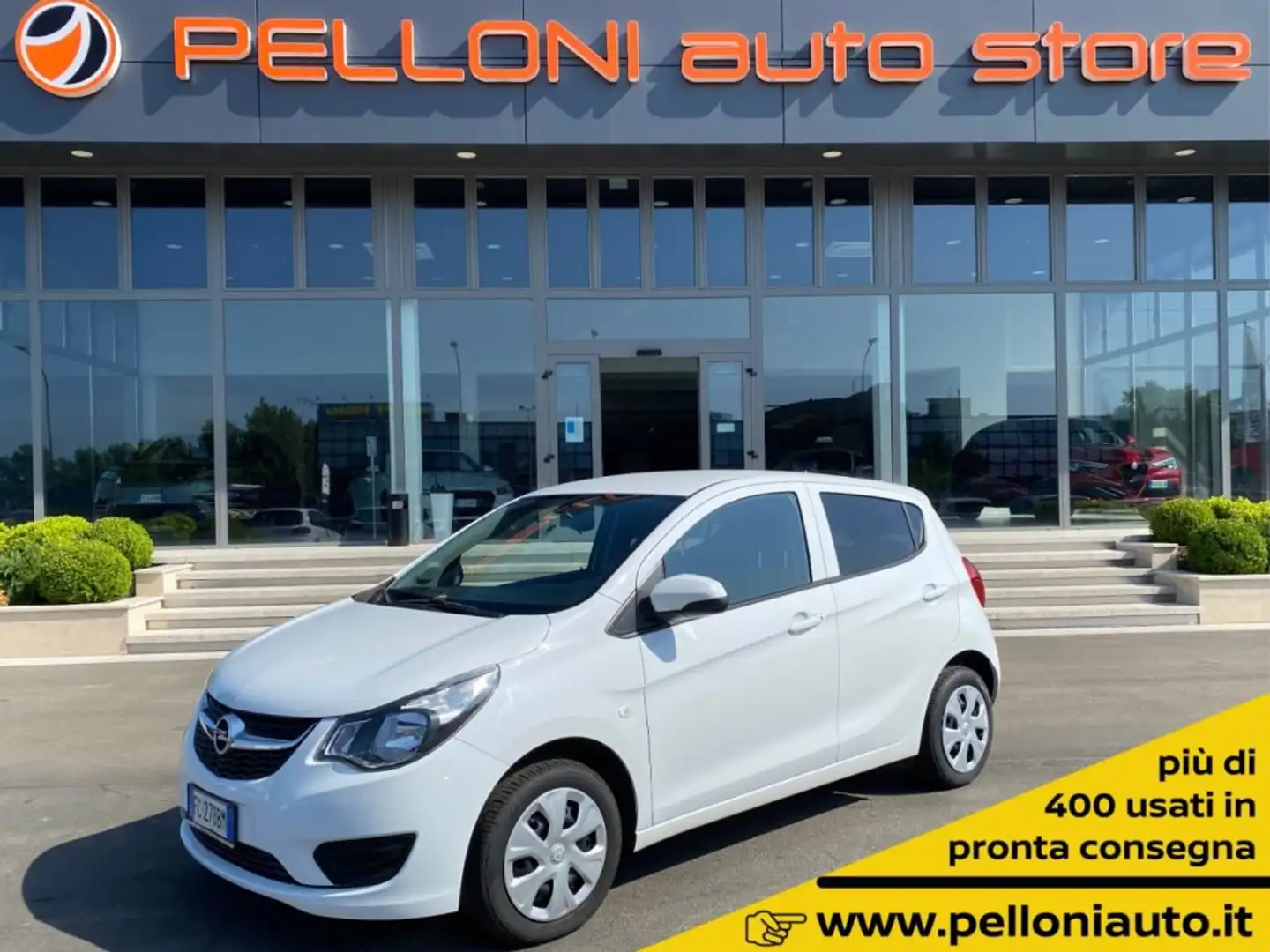 Opel Karl 1.0 75 CV PER NEOPAT-KM CERTIFICATI-GARANZIA Bianco - 1