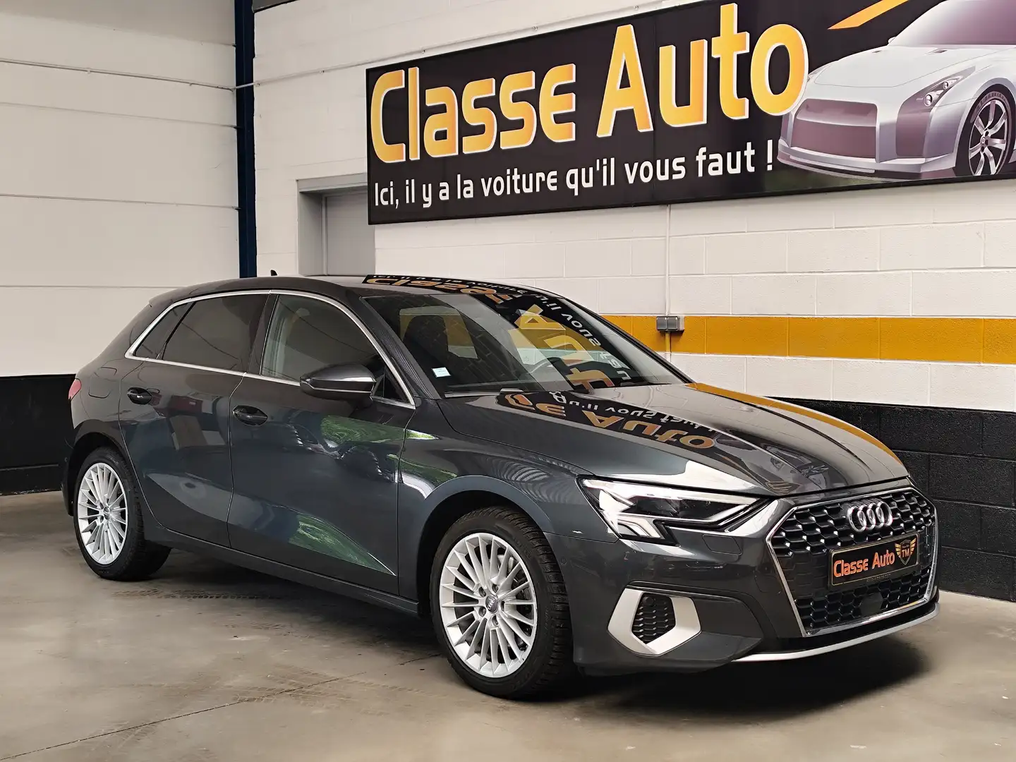 Audi A3 Sportback 35 TDI 150ch S Tronic 7 Garantie 12 mois Gris - 1