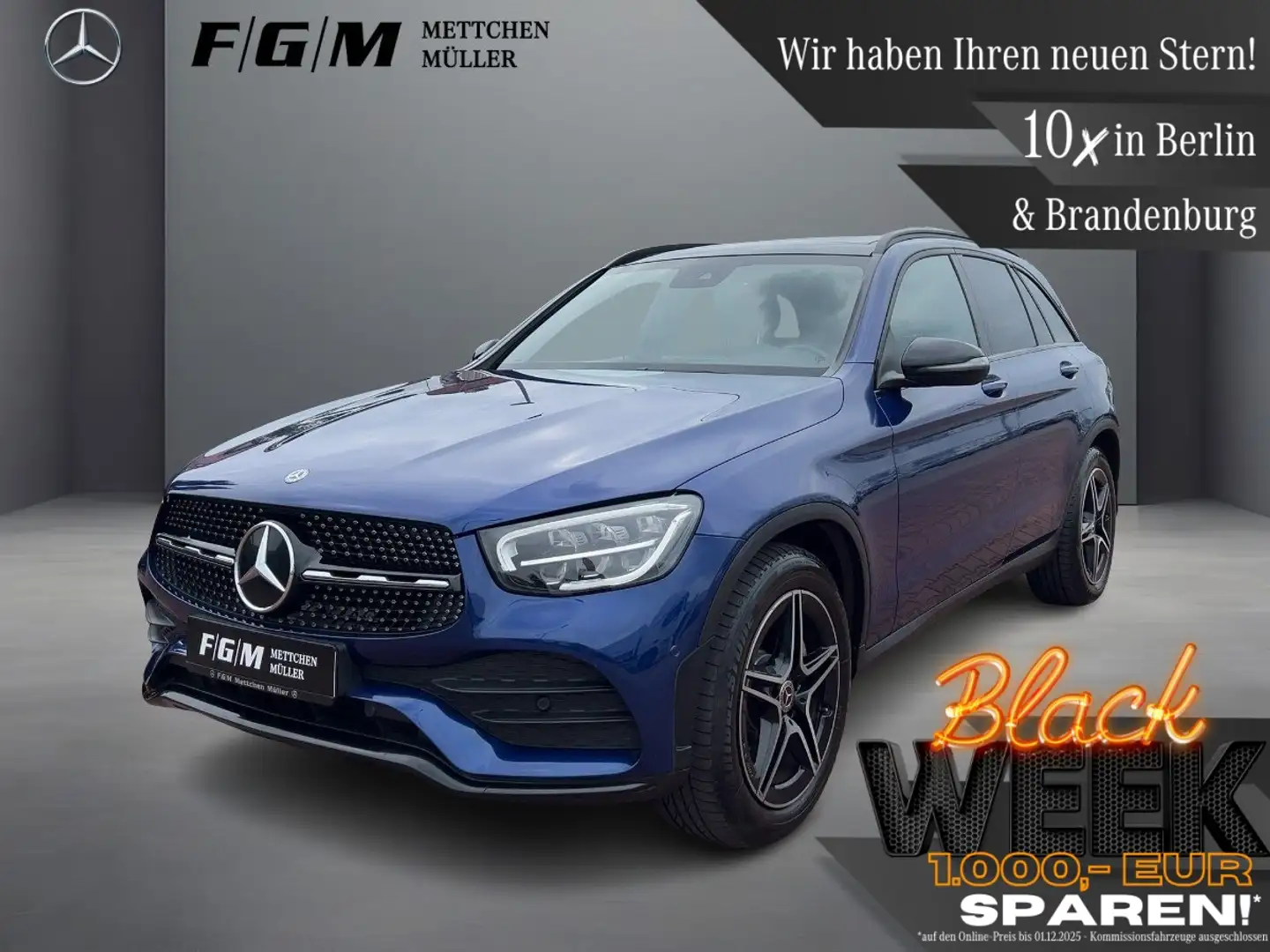 Mercedes-Benz GLC 200 4Matic AMG Line S-Dach|TWA|AHK|Night Bleu - 1