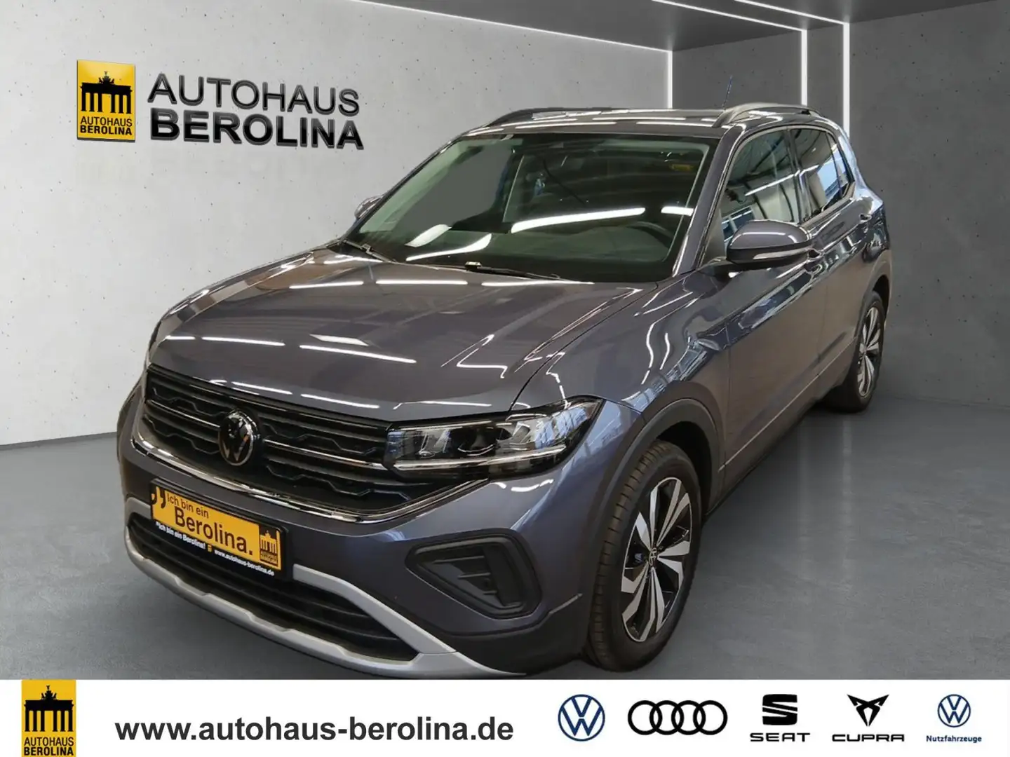 Volkswagen T-Cross 1.0 TSI Life DSG *R-CAM*SHZ*App-Connect* Grau - 2