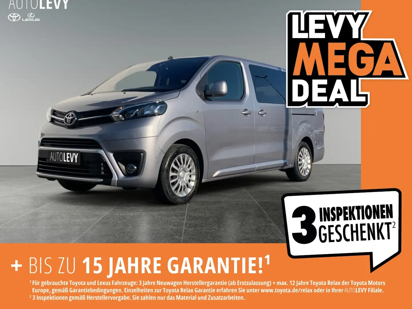 Toyota Proace Verso Family L2 CARPLAY+ 9SITZER+Sitzhzg Silber - 1